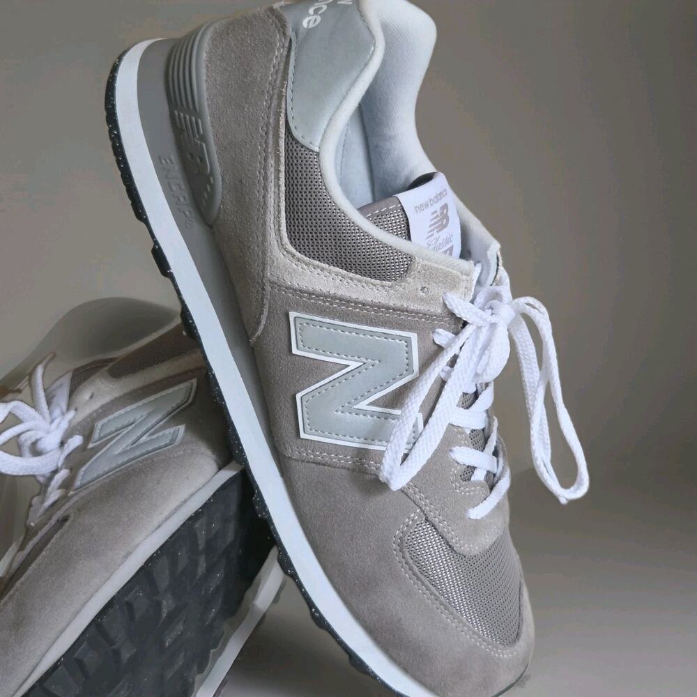 *NEW*New Balance 574 Classic Big Men's US 13 Sneakers Grey White